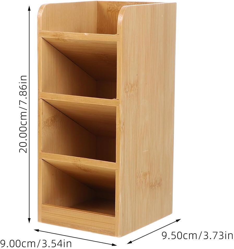 Lacquered Wood Multi-Compartment Marker Holder - Image 2